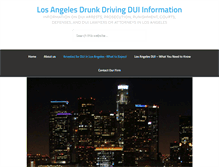 Tablet Screenshot of losangelesdrunkdriving.com